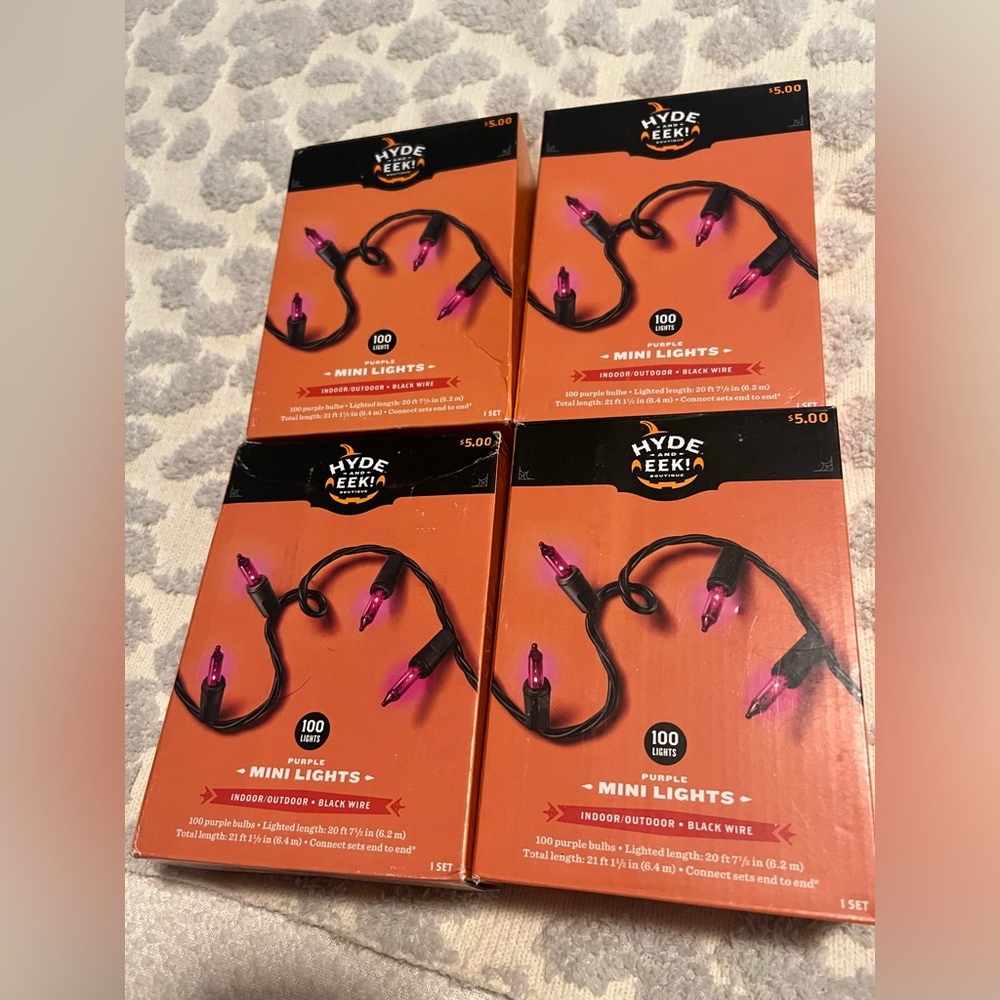 Hyde & EEK! Purple Mini String Lights